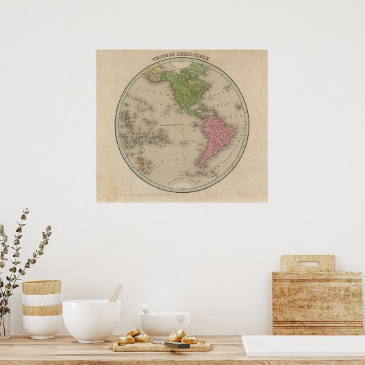 Western Hemisphere 9 Poster (Keuken)