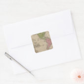 Western Hemisphere 9 Vierkante Sticker (Envelop)