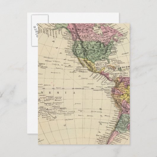 Western Hemisphere Briefkaart (Voorkant / Achterkant)