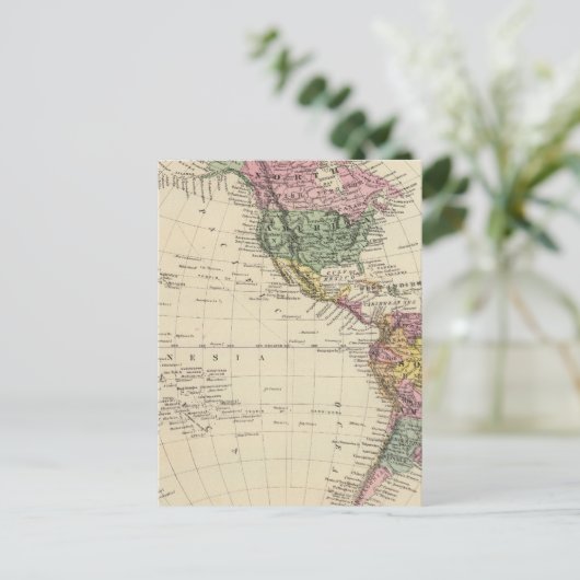 Western Hemisphere Briefkaart (Staand voorkant)