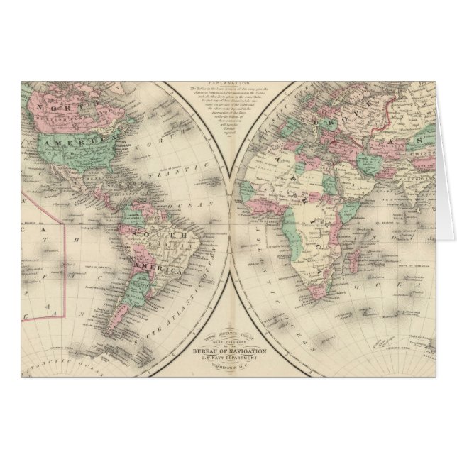 Western Hemisphere oostelijk halfrond (Voorkant Horizontaal)