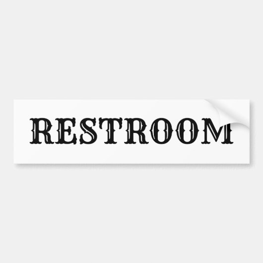 Western herstartsignaal bumpersticker (Voorkant)