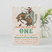Western hoe het westen één 1e verjaardag was kaart (Staand voorkant)