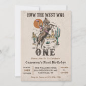 Western hoe het westen één 1e verjaardag was kaart (Voorkant)
