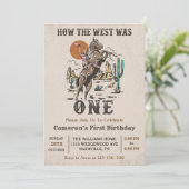 Western hoe het westen één 1e verjaardag was kaart (Staand voorkant)