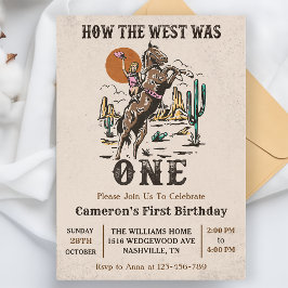 Western hoe het westen één 1e verjaardag was kaart