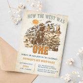 Western hoe het westen één 1e verjaardagsfeestje w kaart