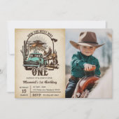 Western hoe het westen een 1e verjaardagsfoto was kaart (Voorkant)