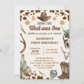 Western hoe het Westen één eerste verjaardag was Kaart (Voorkant)