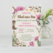 Western hoe het westen een Rodeo 1e verjaardag was Kaart (Staand voorkant)