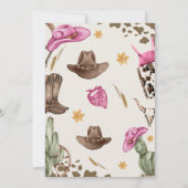 Western hoe het westen een Rodeo 1e verjaardag was Kaart (Achterkant)