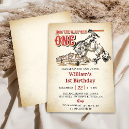 Western Hoe het westen was een cowboy verjaardagsf Kaart