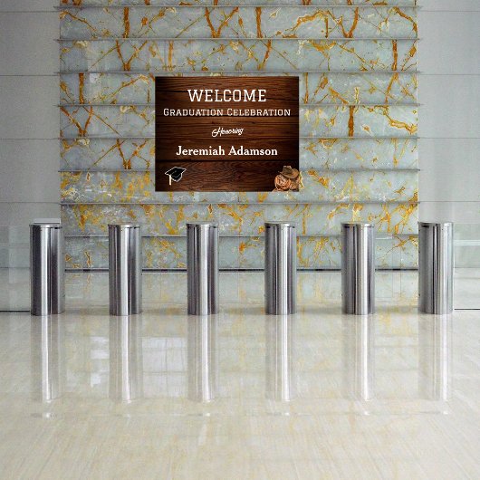 Western Hoed en Lasso Afstudeerfeest Welkom Poster