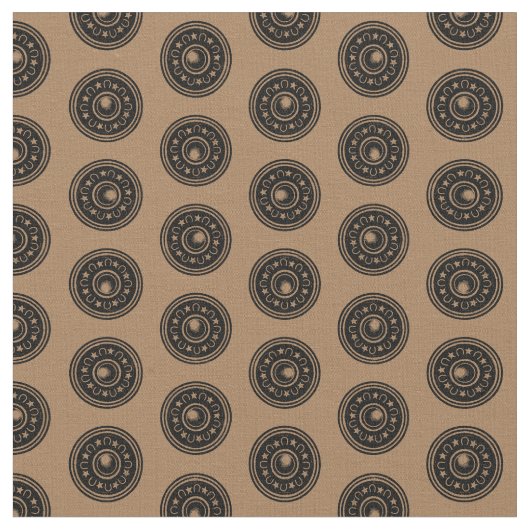 Western Hoefijzer Cirkel AANGEPASTE BG KLEUR Stof (Close Up)