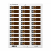 Western Hoefijzer Cowboy Pet Lasso Etiket (Full Sheet)