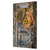 Western Hoefijzer Cowboy Pet Lasso Klembord (Links)