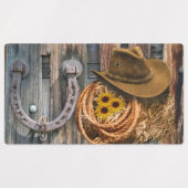 Western Hoefijzer Cowboy Pet Lasso Labels (Design 2)