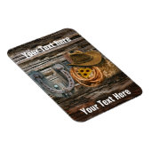 Western Hoefijzer Cowboy Pet Lasso Magneet (Rechterzijde)