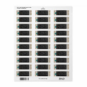 Western Hoefijzer Land Cowgirl Return-adres Etiket (Full Sheet)