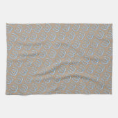 Western Hoefijzer Tan en Blue Kitchen Towel Theedoek (Horizontaal)