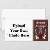 Western Hoefijzer Vakantie Fotokaart Feestdagenkaart (Voorkant / Achterkant)