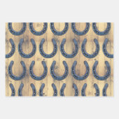 Western Hoefijzer van paardenstaarten en schuurpla Inpakpapier Vel (Voorkant 2)