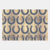 Western Hoefijzer van paardenstaarten en schuurpla Inpakpapier Vel (Voorkant)