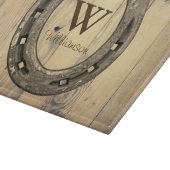 Western Hoefijzer van paardenstaarten en schuurpla Snijplank (Hoek)