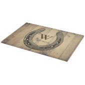 Western Hoefijzer van paardenstaarten en schuurpla Snijplank (Hoek)