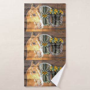Western Hoefijzer van paardenwagon Cowboy Boots Badhanddoek