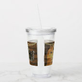 Western Hoefijzer zwoegwiel Cowboy Boots Acryl Drinkbeker (Links)