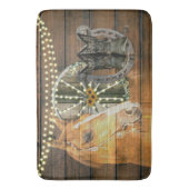 Western Hoefijzer zwoegwiel Cowboy Boots Badmat (Voorkant Verticaal)