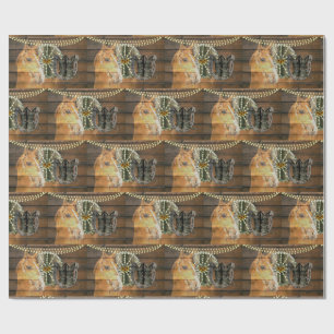 Western Hoefijzer zwoegwiel Cowboy Boots Cadeaupapier