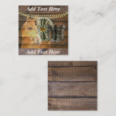 Western Hoefijzer zwoegwiel Cowboy Boots Notitiekaartje (Voorkant / Achterkant)