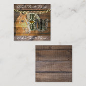 Western Hoefijzer zwoegwiel Cowboy Boots Vierkante Visitekaartje (Voorkant / Achterkant)