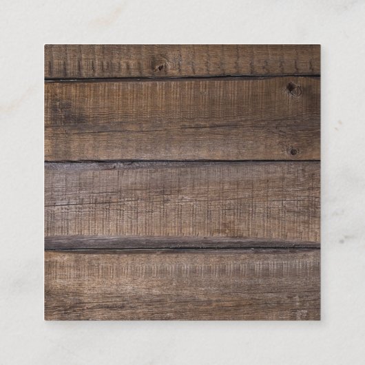 Western Hoefijzer zwoegwiel Cowboy Boots Vierkante Visitekaartje (Achterkant)