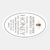 Western Honeybee Queenline Jar Label (Voorkant)