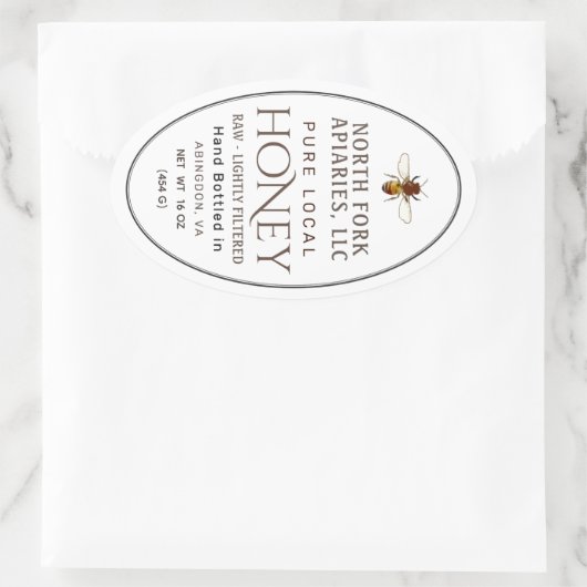 Western Honeybee Queenline Jar Label (Tas)