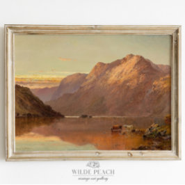 Western hoogland landschap Ranch Painting Poster