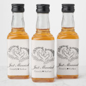 Western Horse Country Rustic is net getrouwd Likeurfles Etiket (Flessen)