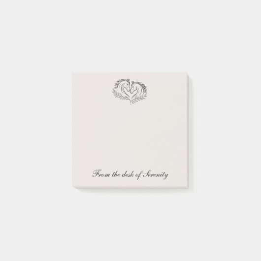 Western Horse Equestrian Country Cowgirl Cowboy Post-it® Notes (Voorkant)