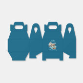 Western Horse Floral Equestrian- Navy Bedankdoosjes (Uitgevouwen)