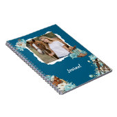 Western Horse Floral Personalized Notebook Notitieboek (Rechterzijde)