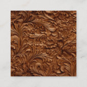 Western Horse Lovers Blue Denim Wedding Details Informatiekaartje (Achterkant)