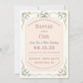 Western Horse Lovers Wedding Invitation Kaart (Voorkant)