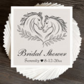 Western Horse Rustic Country Vrijgezellenfeest Servet