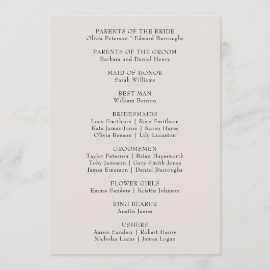 Western Horse Rustic Elegant Country Wedding Programmakaart (Achterkant)