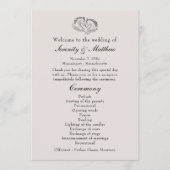 Western Horse Rustic Elegant Country Wedding Programmakaart (Voorkant)