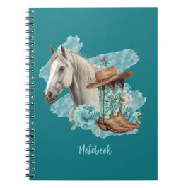 Western Horse Spiral Note Book Notitieboek