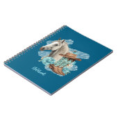 Western Horse Spiral NoteBook- Navy Notitieboek (Linkerzijde)